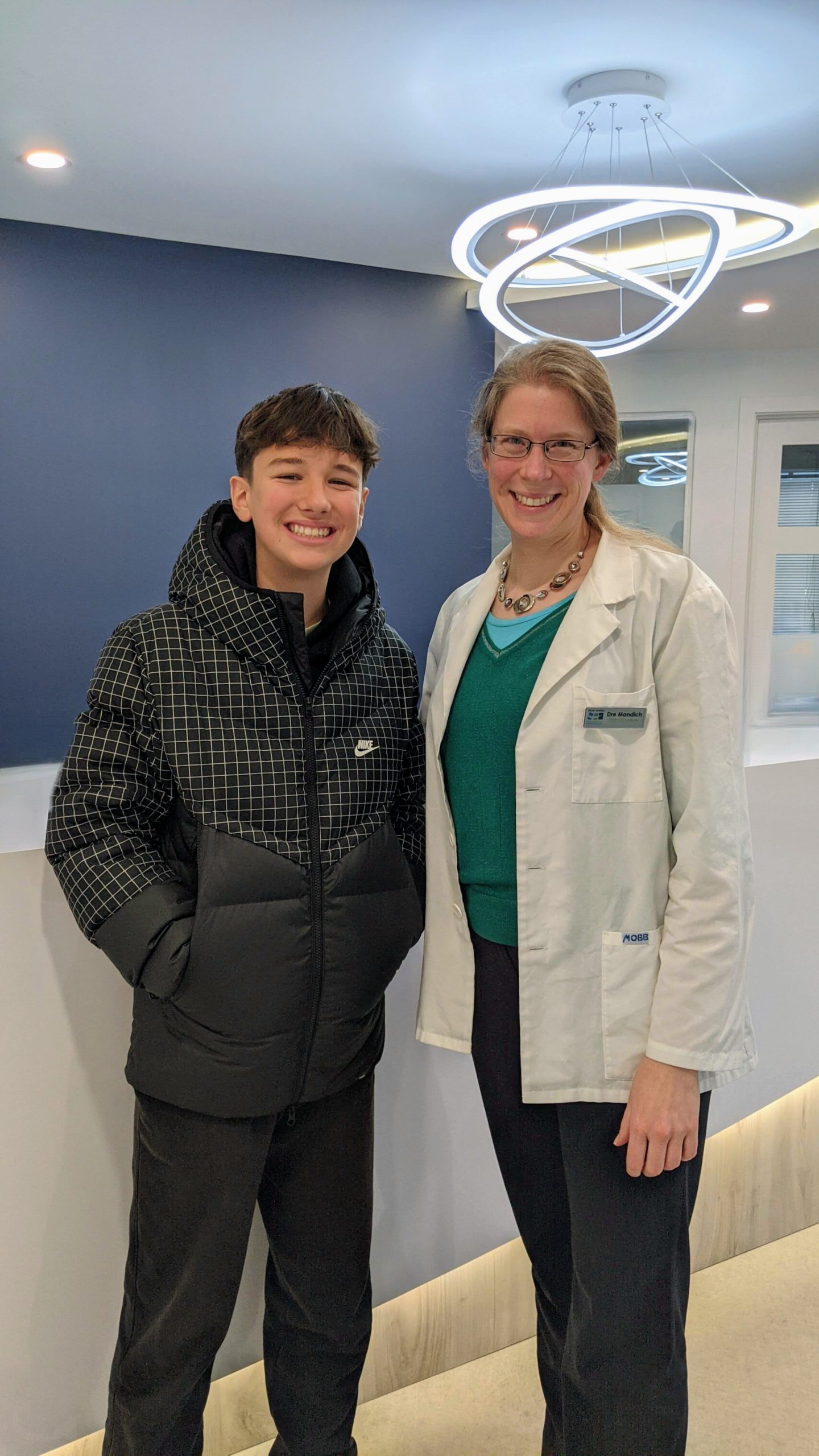 Dr. Mandich and Patient Celebrate Smile Success